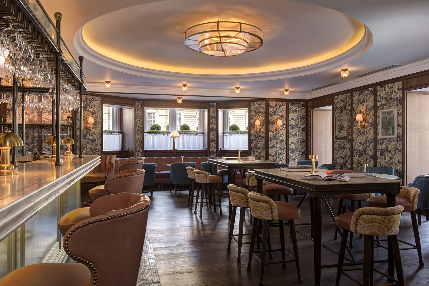 Bespoke brass lighting for Edinburgh Hotel Spec