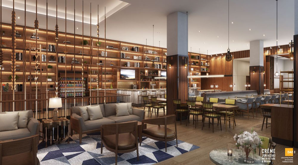 Interior rendering of Philadelphia's Hyatt Centric Hotel
