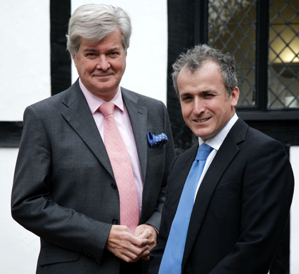 Robin Sheppard, left, with Bespoke Hotels' Co-Founder and Chairman Haydn Fentum