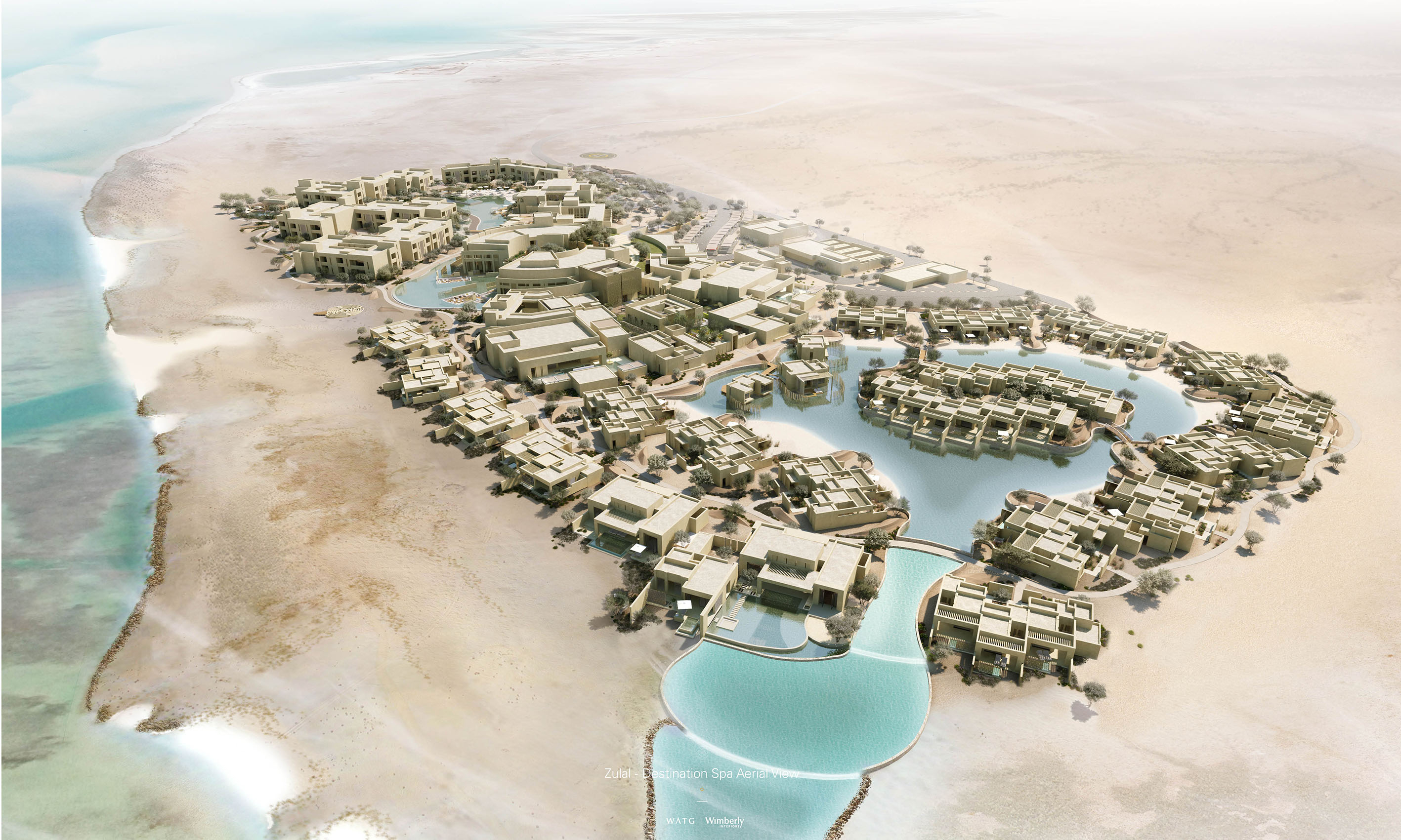Zulal Wellness Resort - Aerial
