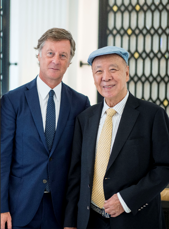 Mr. Sebastien Bazin, Chairman and CEO of Accor meets with  Dr. Lui Che Woo, Chairman of GEG