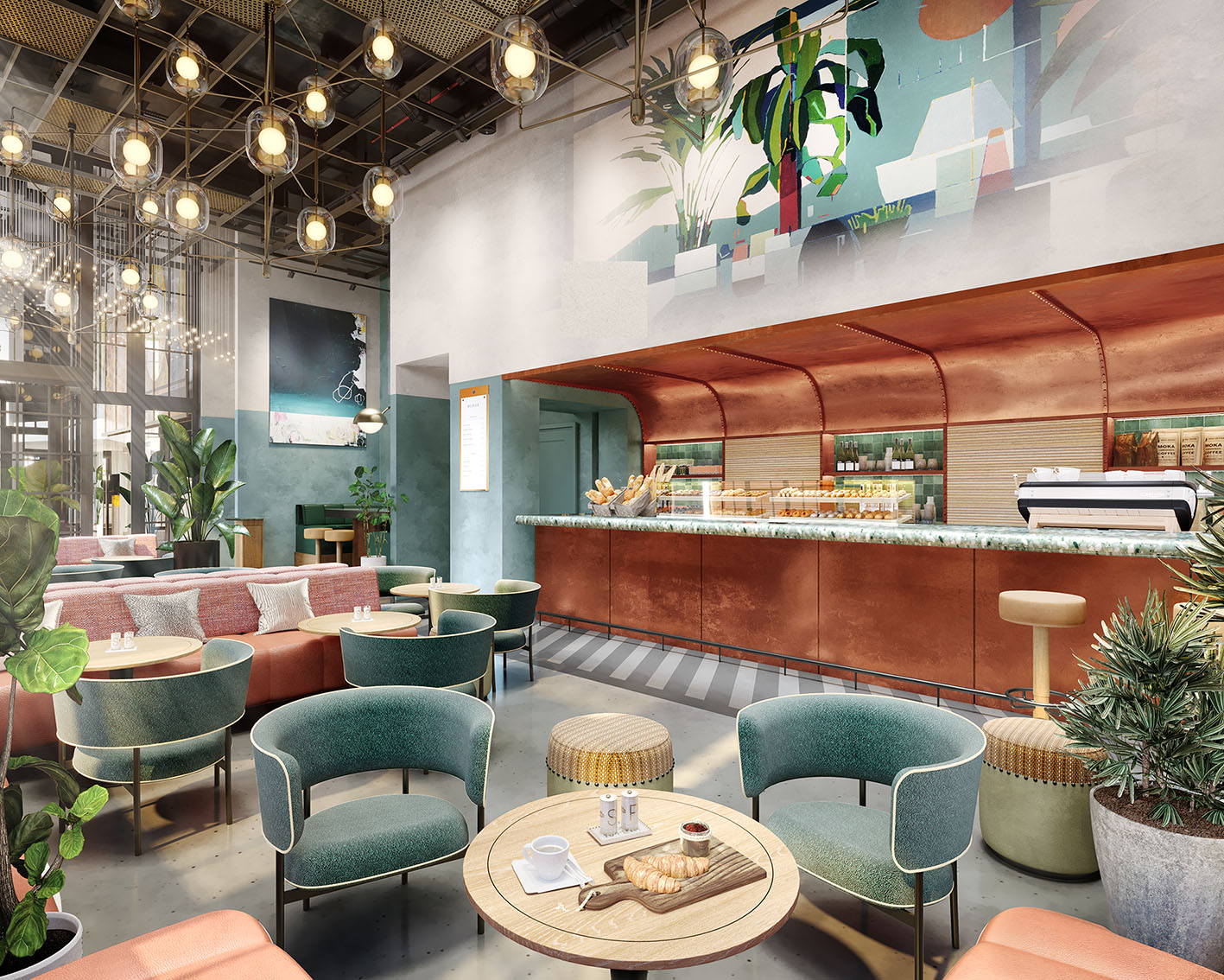 Bar view, daytime (rendering). Credit: Goddard Littlefair