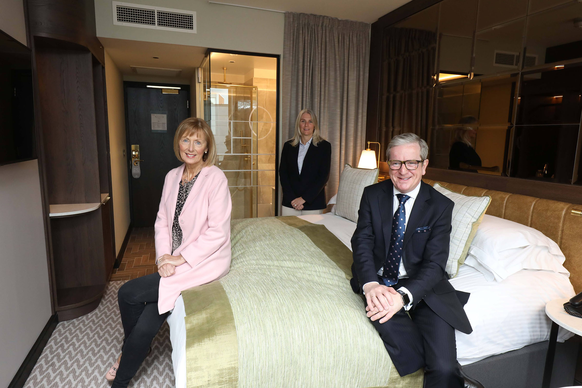 James McGinn, General Manager of the Europa Hotel is pictured with Anne McMullan, Marketing Director