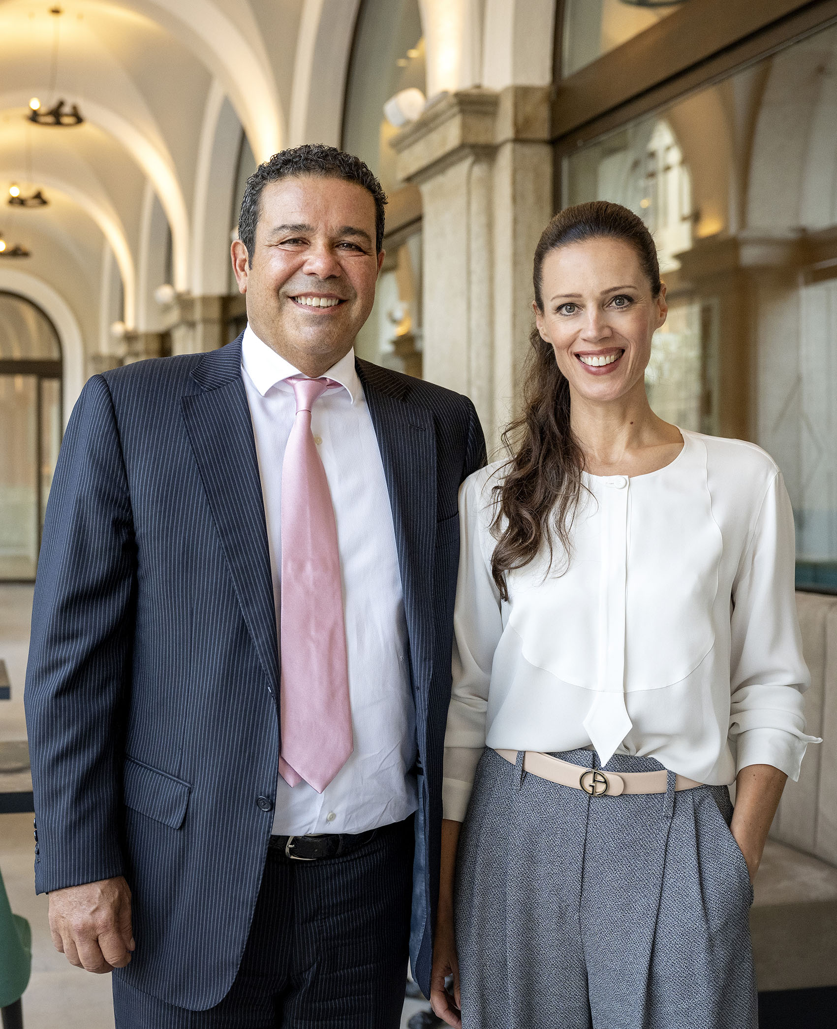 Owners Giovanni Podini and Cellina von Mannstein