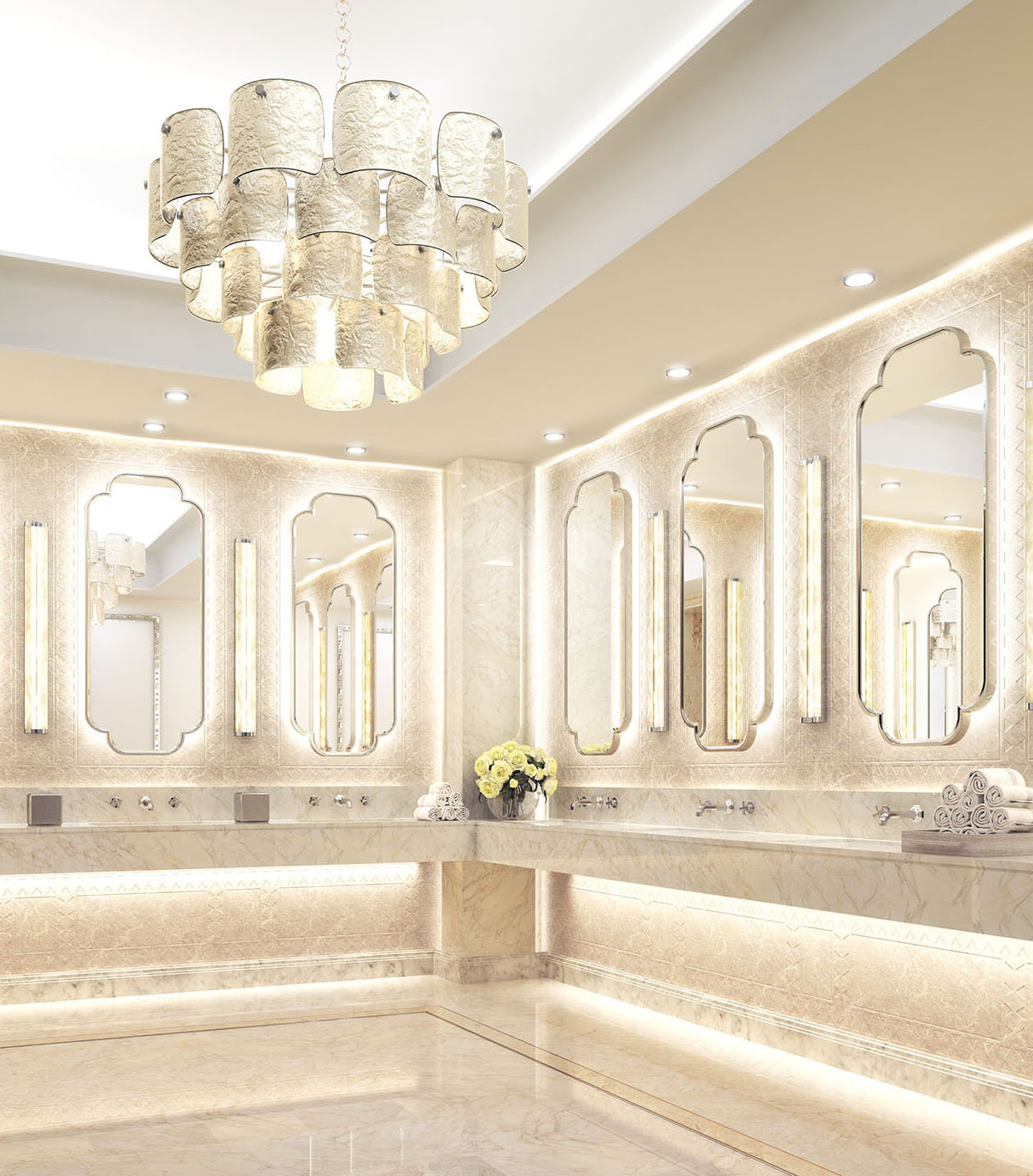 Raffles Jeddah, Kingdom of Saudi Arabia. Washrooms