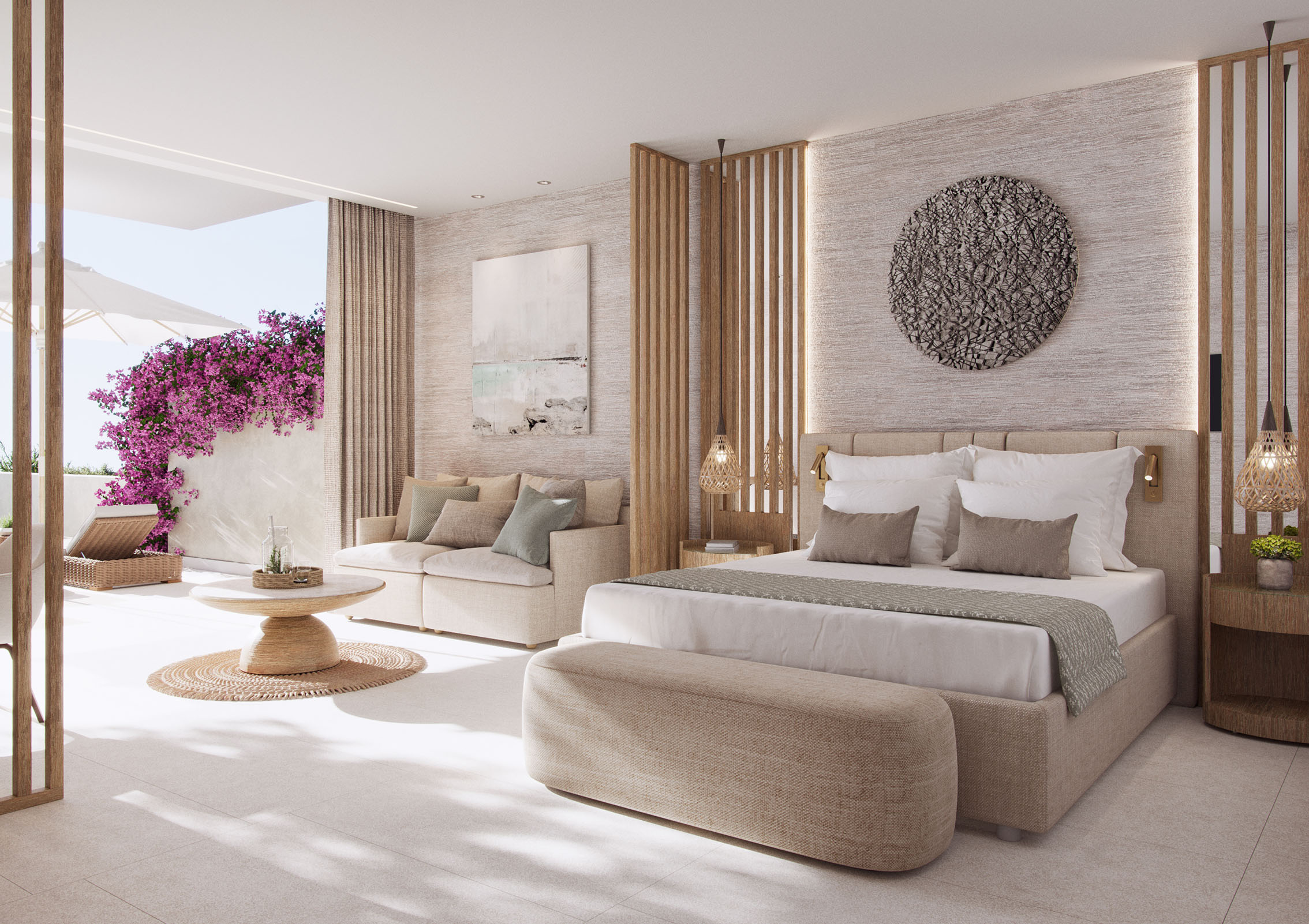 Junior Bungalow Suite, Private Garden, Sea View