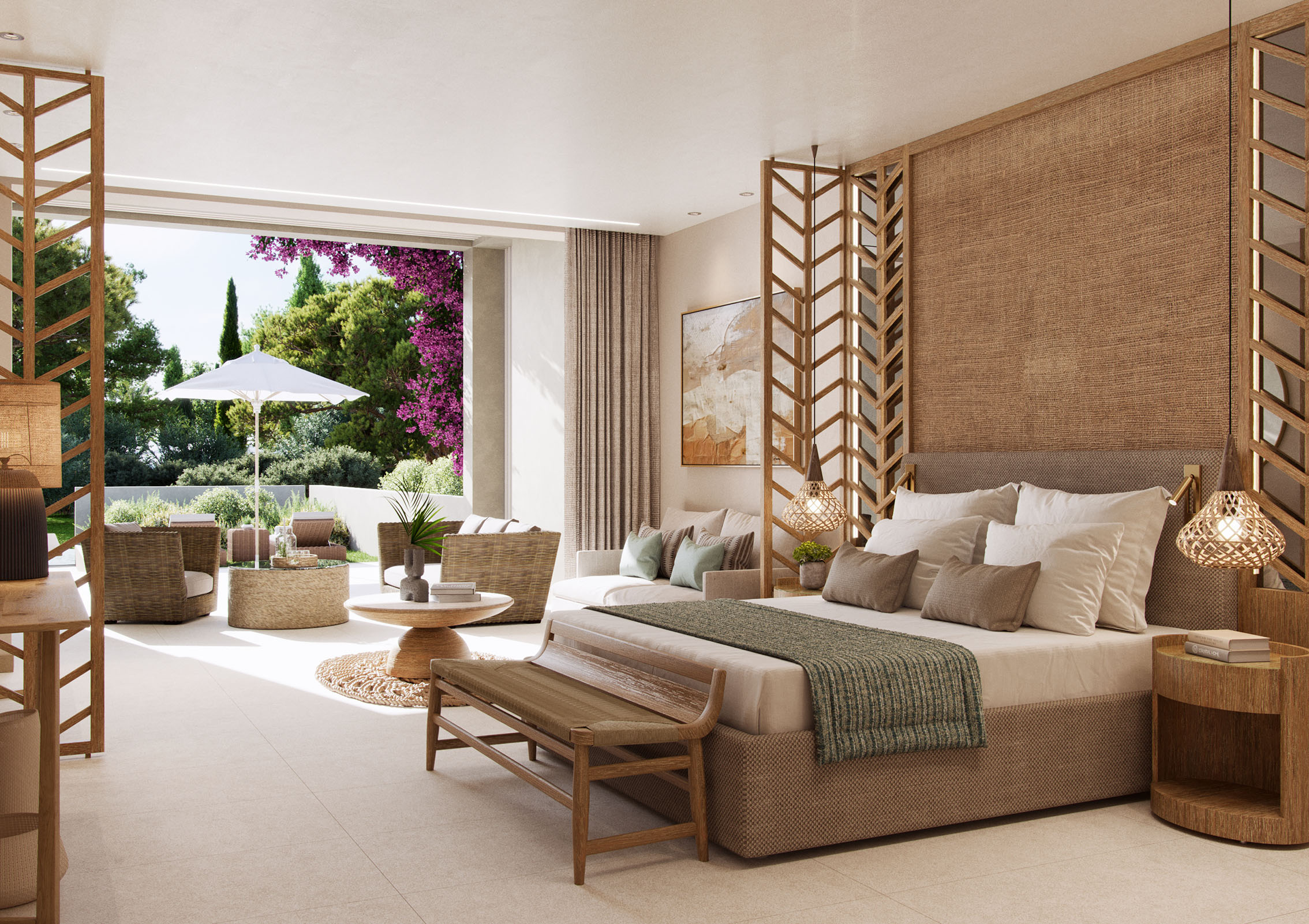 Deluxe Junior Suite, Private Garden, Garden View.