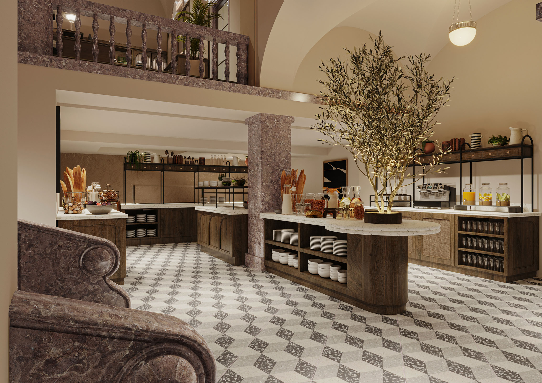 Faern Arosa Altein, servery