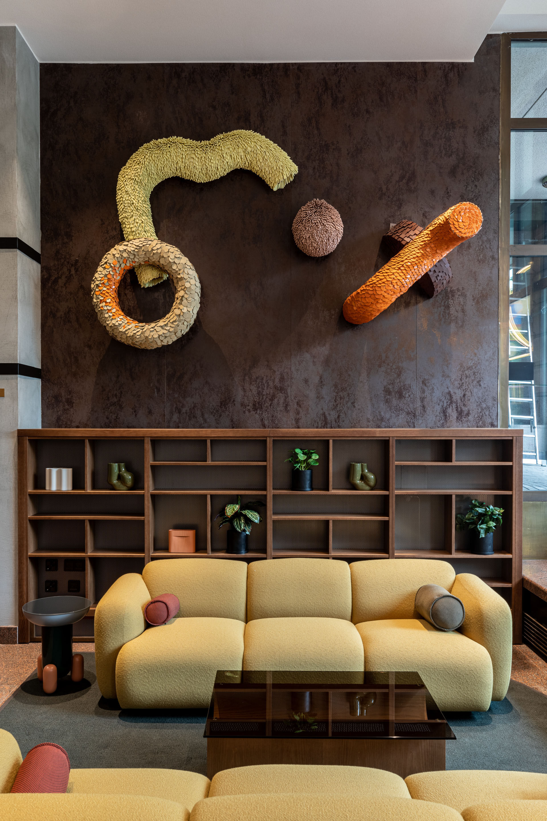 Lobby art by Marianne Huotari