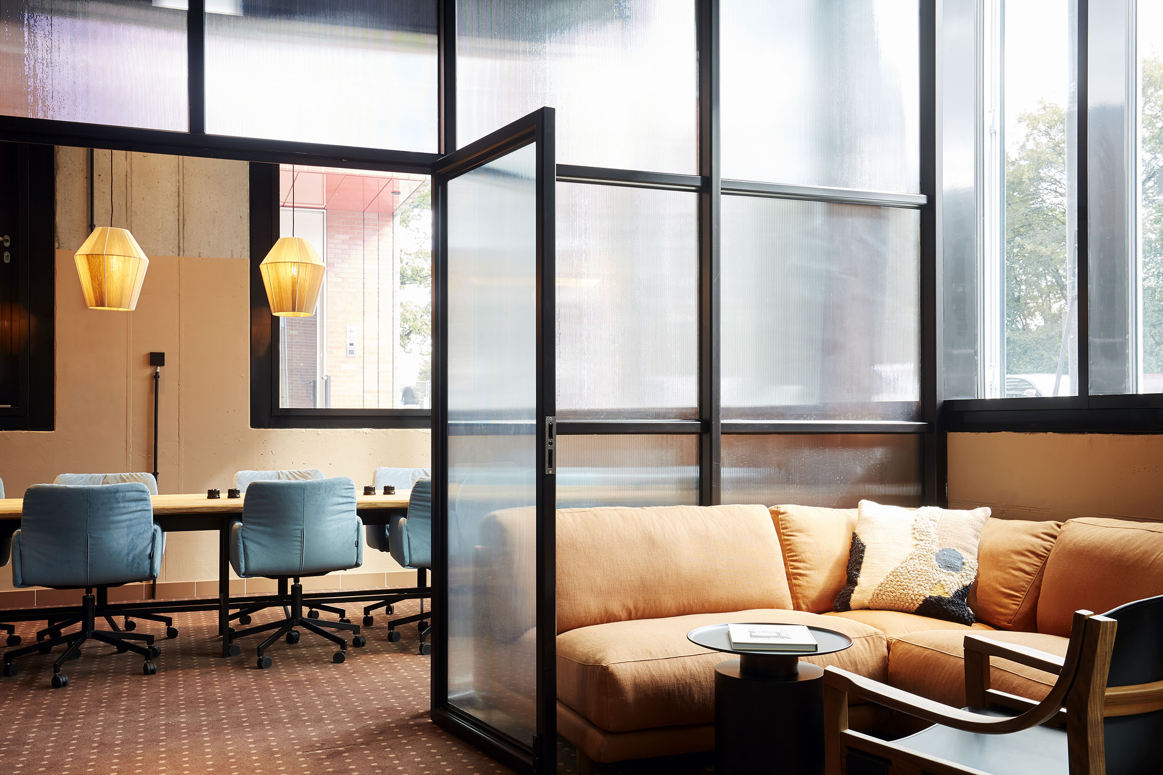 Private meeting room and living room