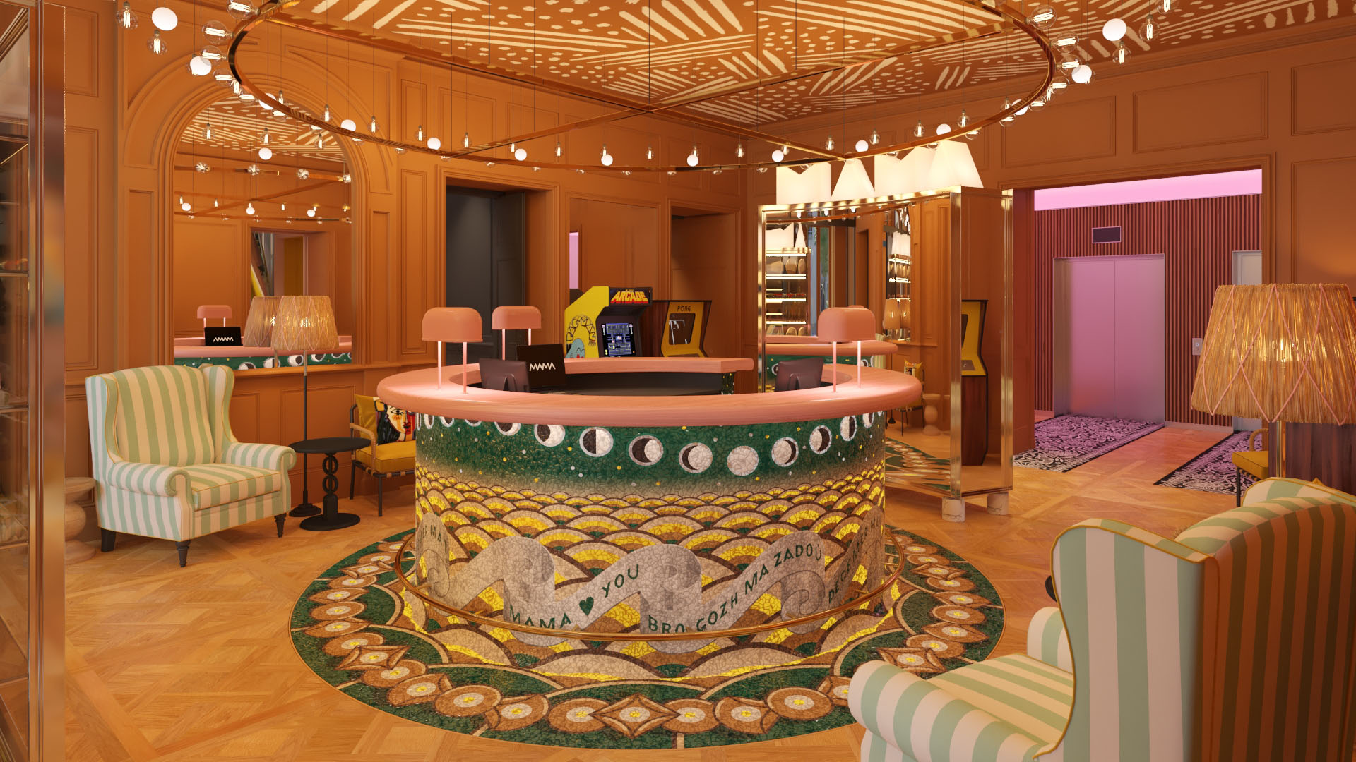 Reception (rendering).