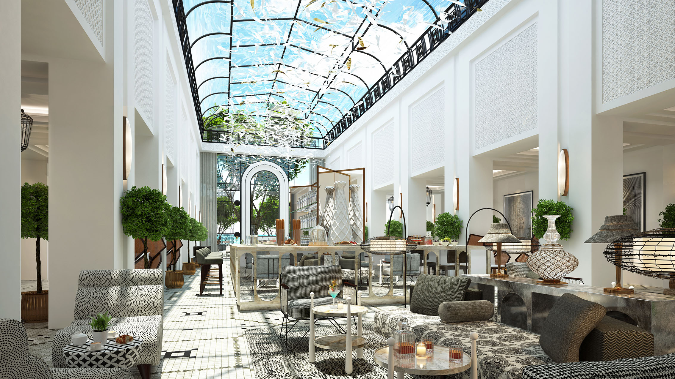 Fairmont La Marina Rabat Salé, Morocco. Lobby Lounge