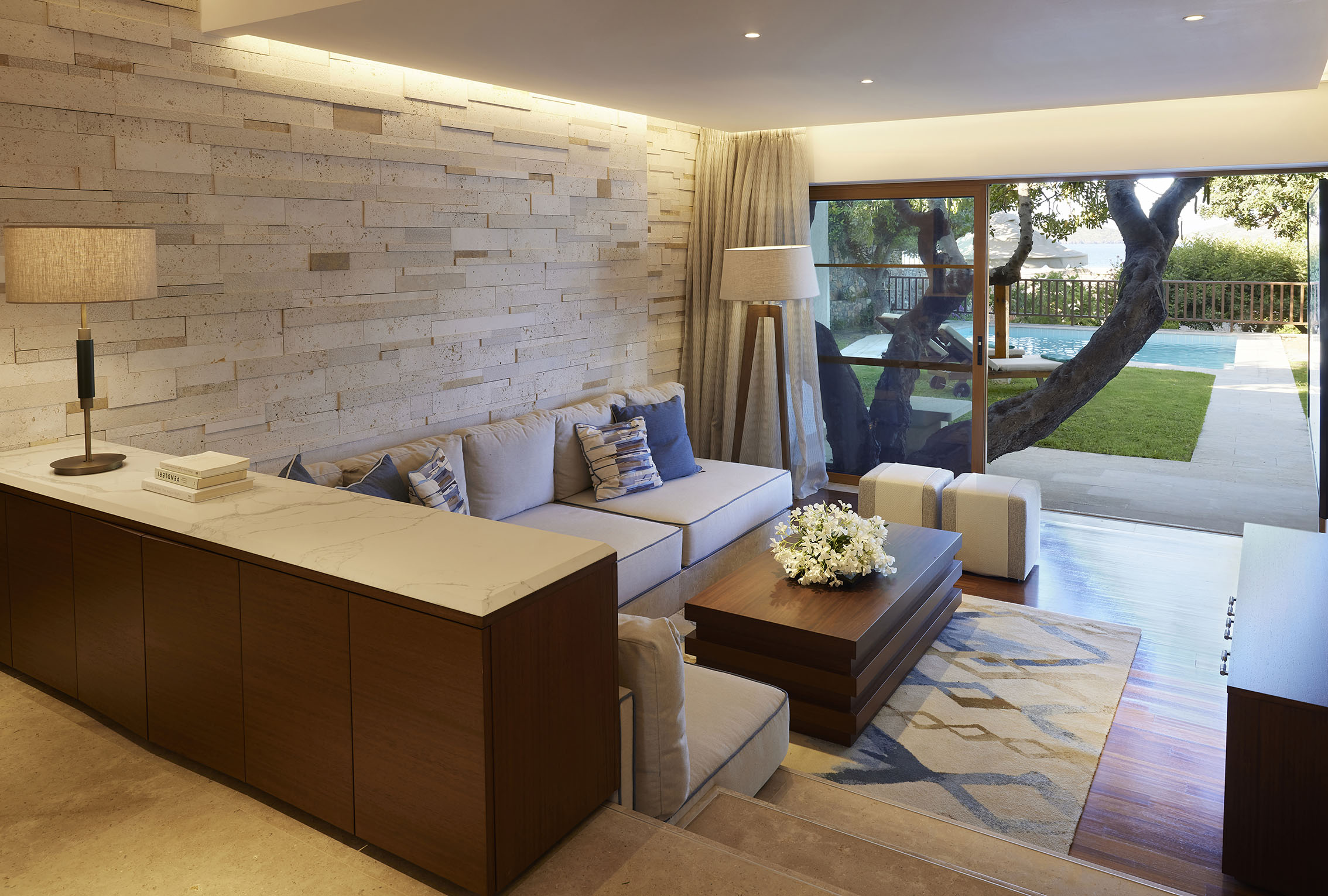 Peninsula Grand Villas Living Room