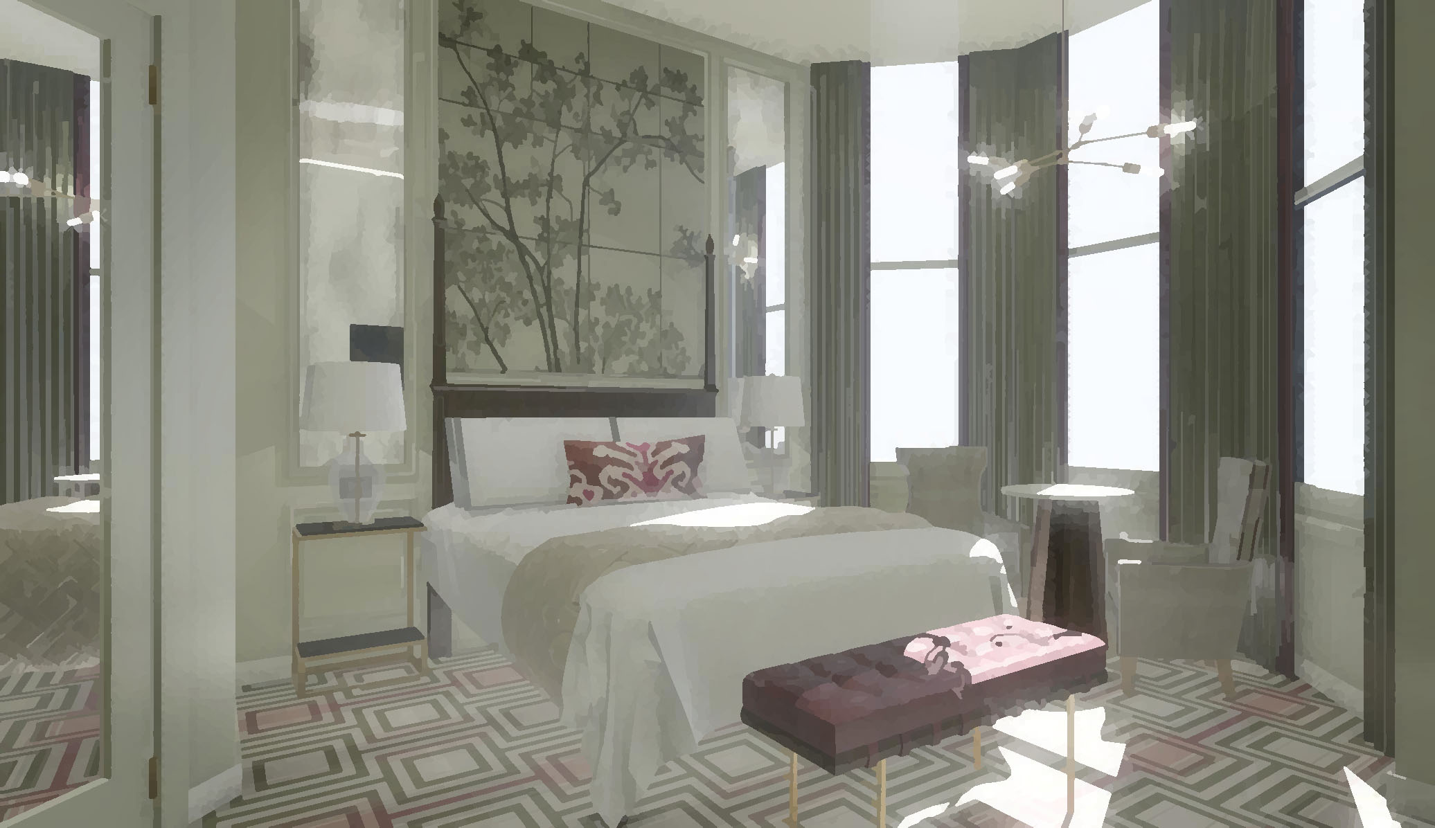Bedroom rendering
