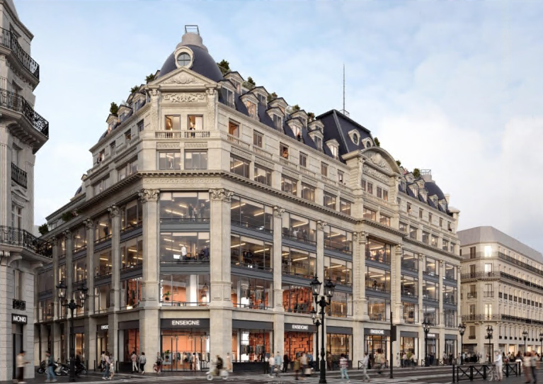 This mixed-use development takes place in a distinguished and heritage-protected Haussman building