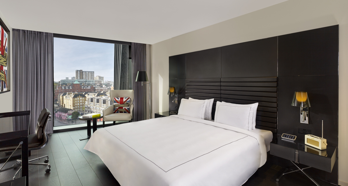 Guestrooms have unique skyline views