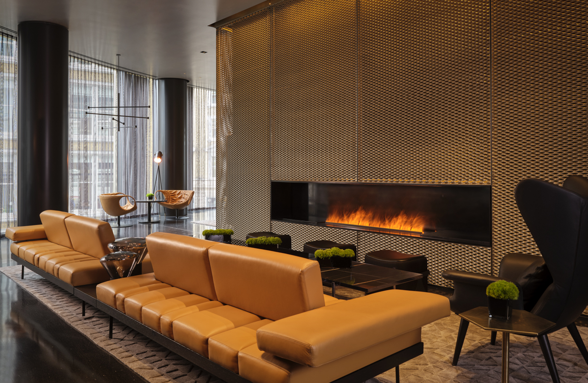 Above and below: Lounge