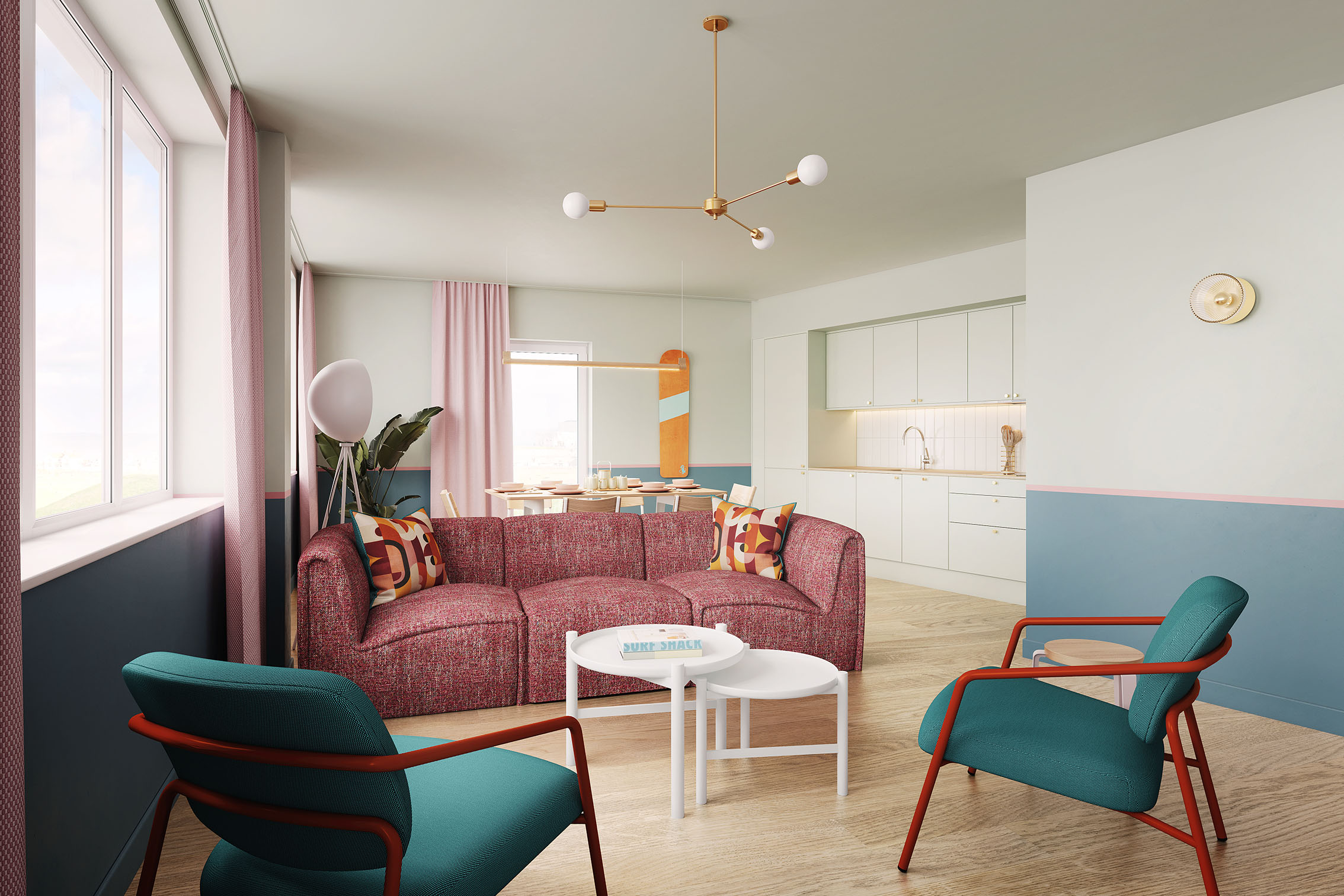 SeaSpace 3-bedroom apartment – living area