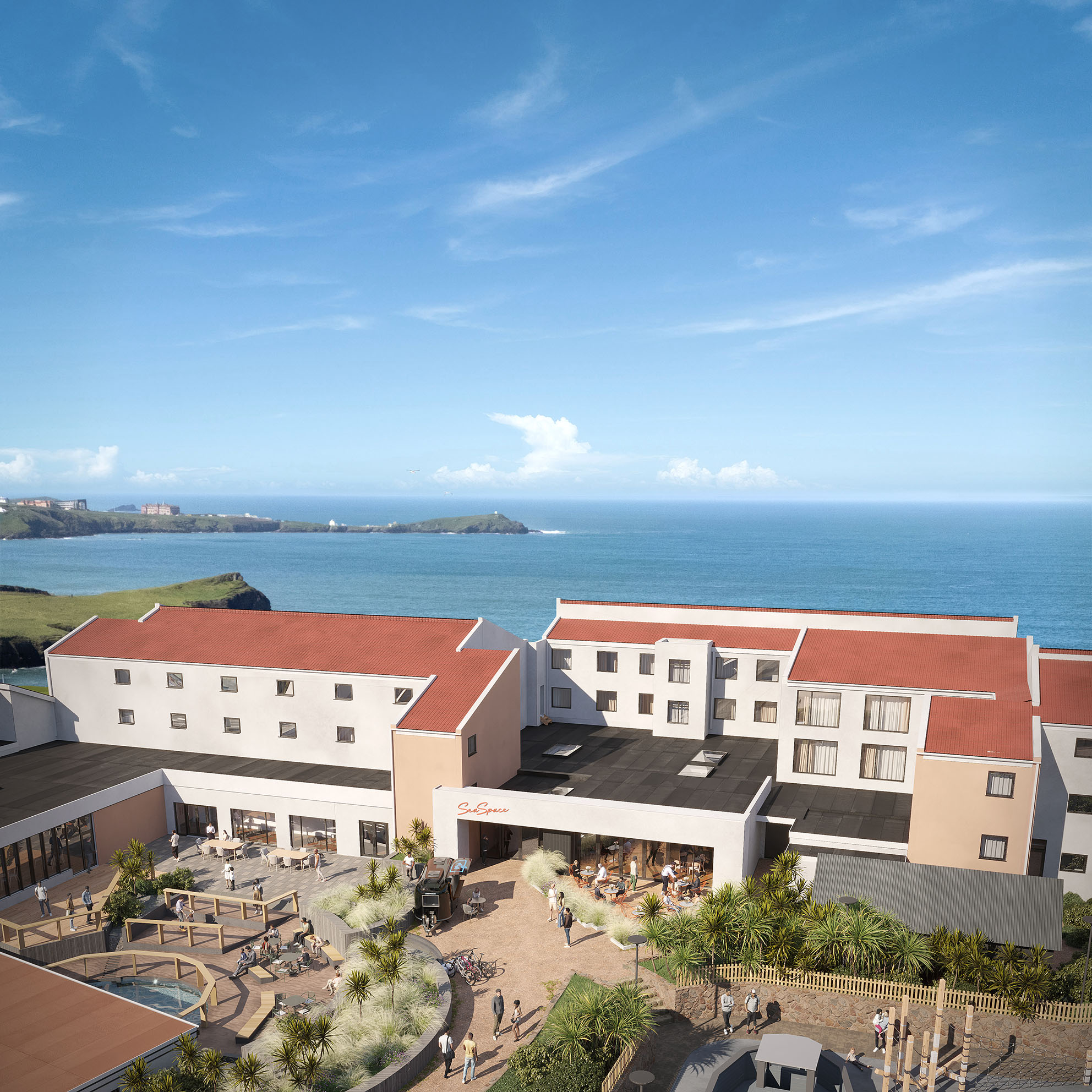 The flagship SeaSpace aparthotel makes its home on the dramatic coastline at the edge of Newquay