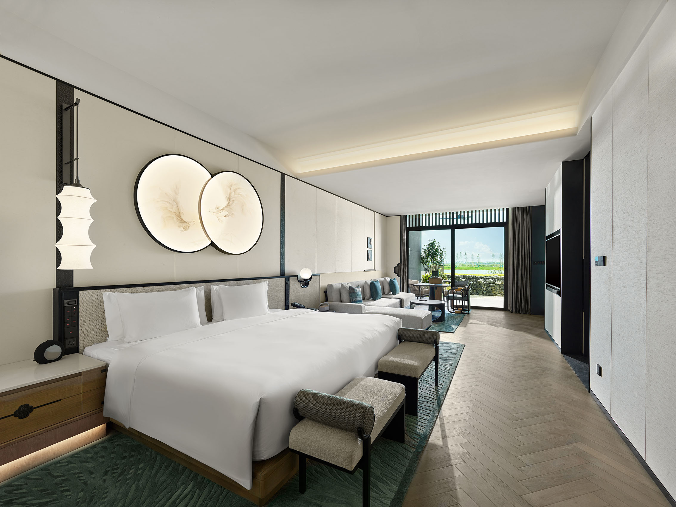 Banyan Tree Yangcheng Lake - Lakefront Wellbeing Pool Suite - Bedroom