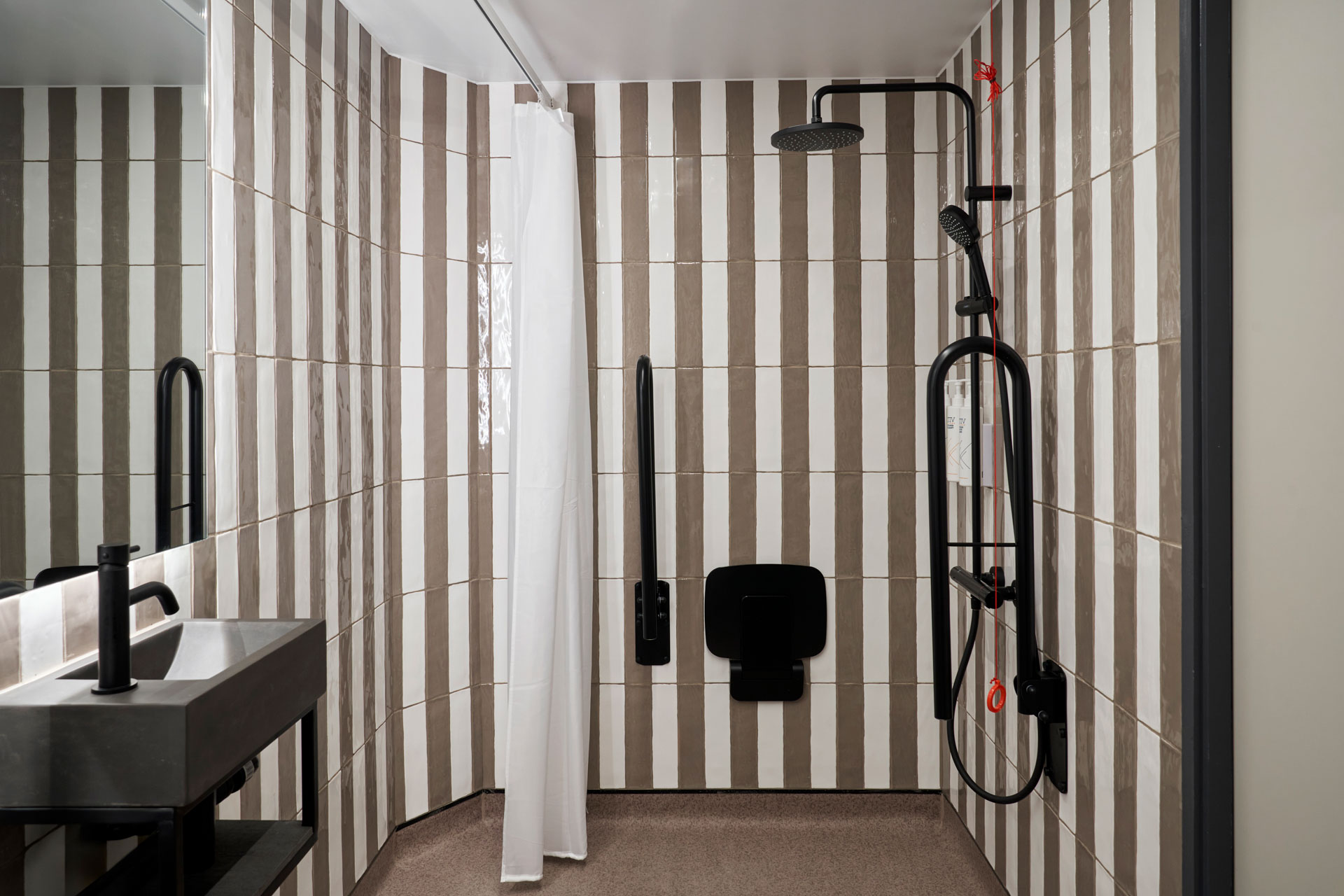 Accessible bathroom design.