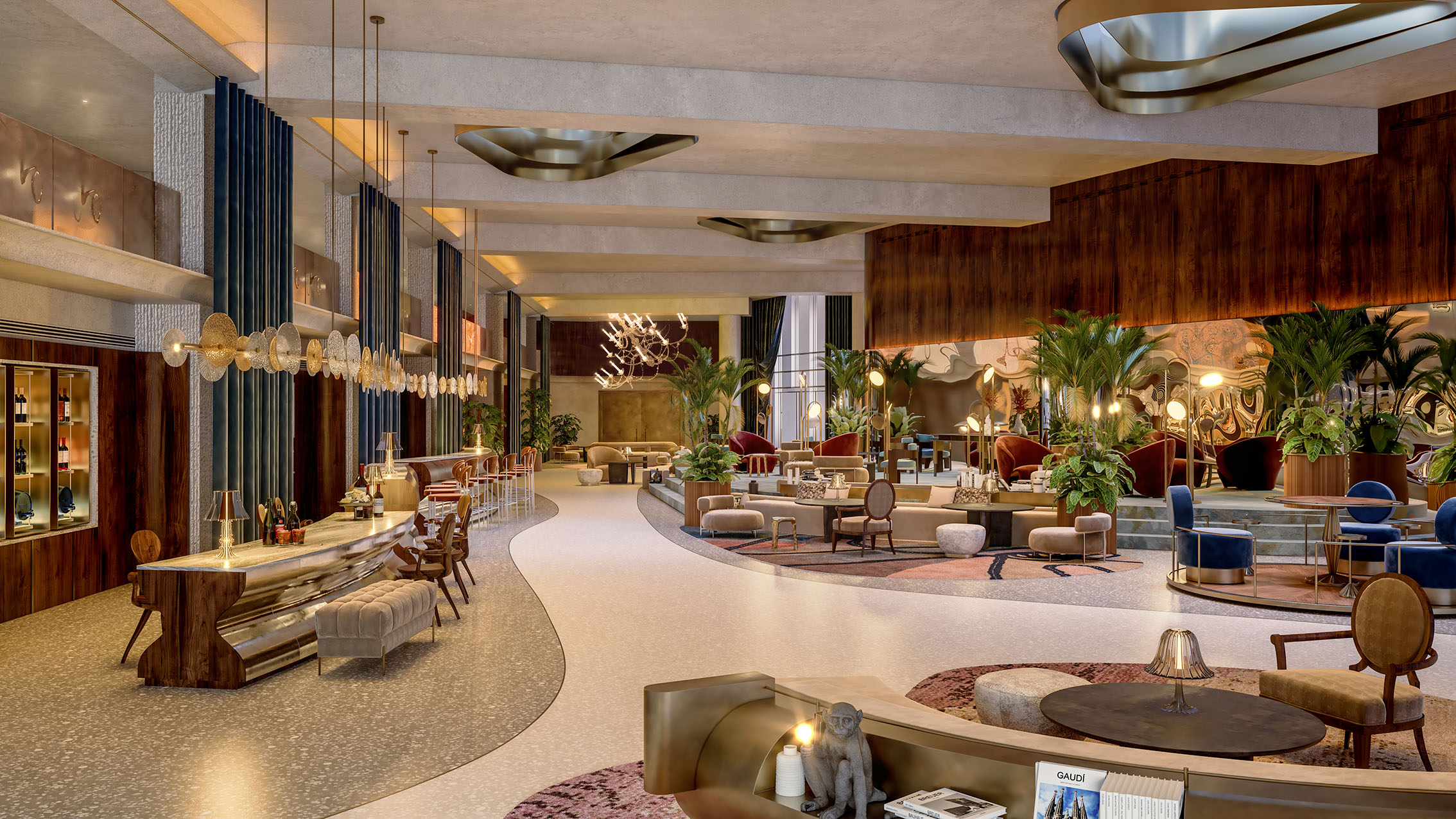 Lobby. Images are renderings