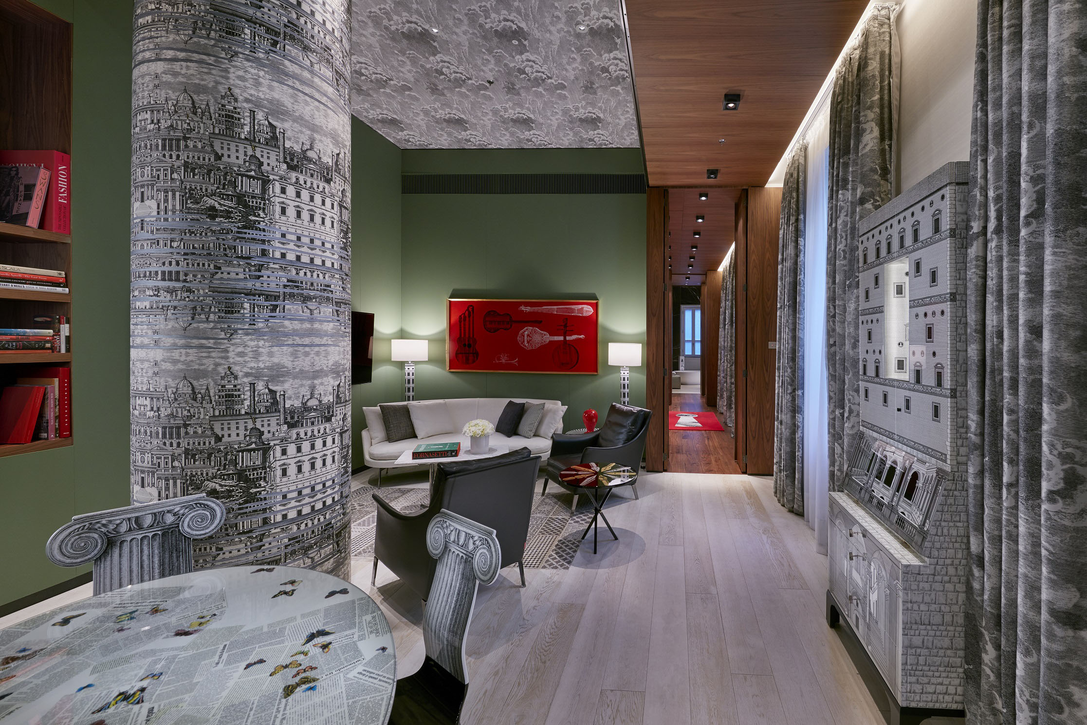 Mandarin Oriental, Milan, Italy - Fornasetti Suite. All images George Apostolidis
