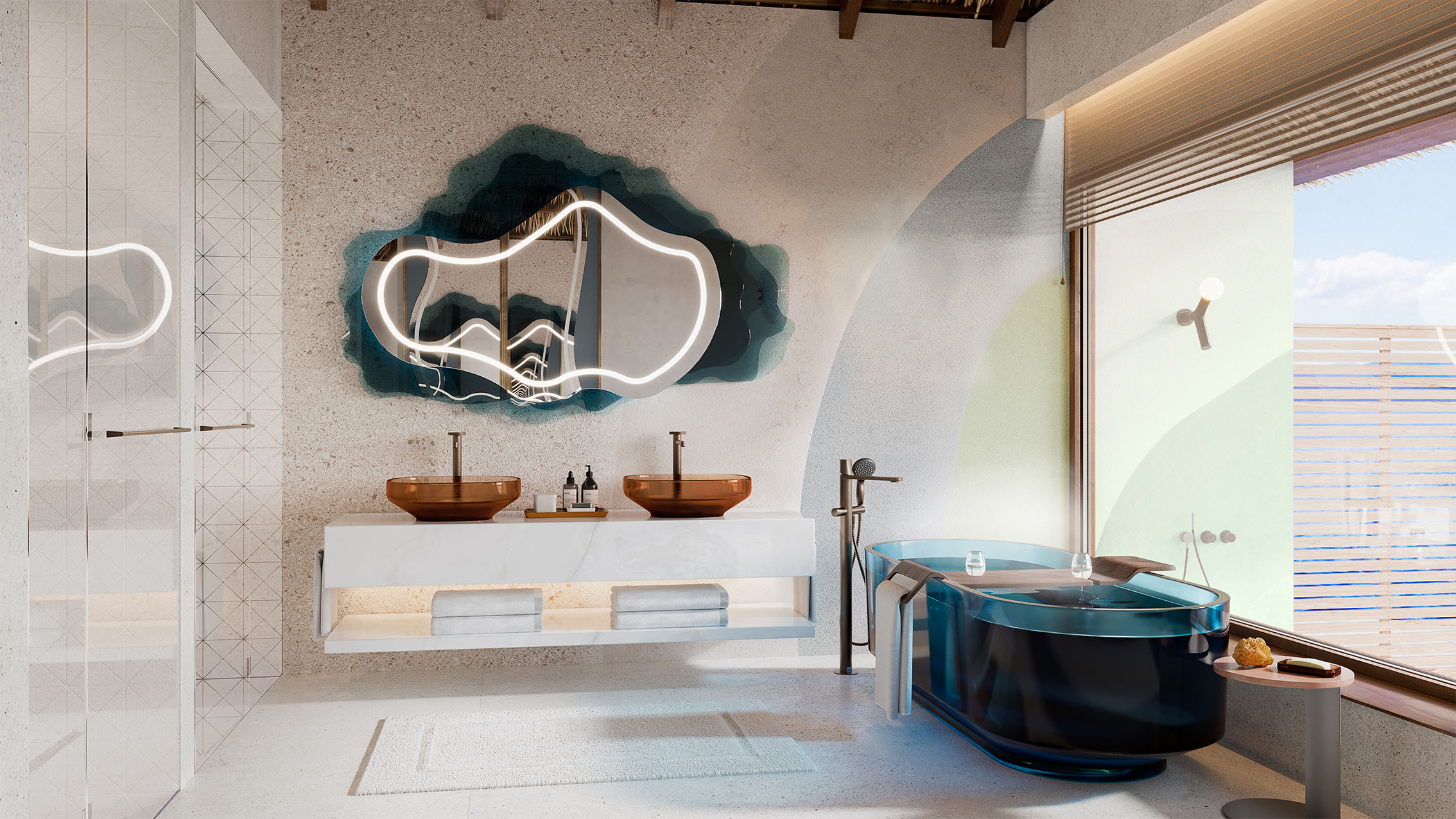 Fabulous Overwater Oasis Bathroom