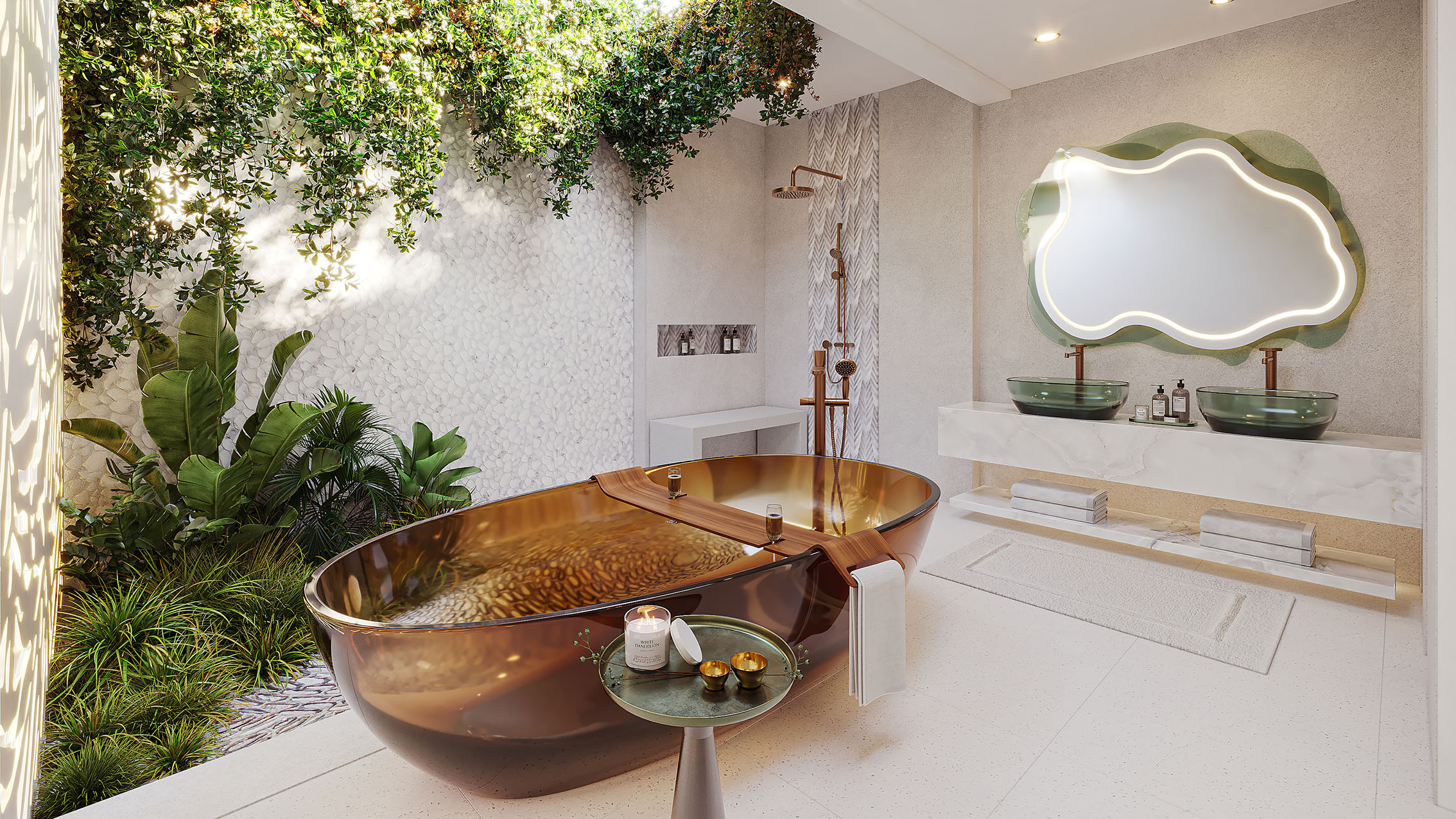 Wonderful Beach Oasis Bathroom