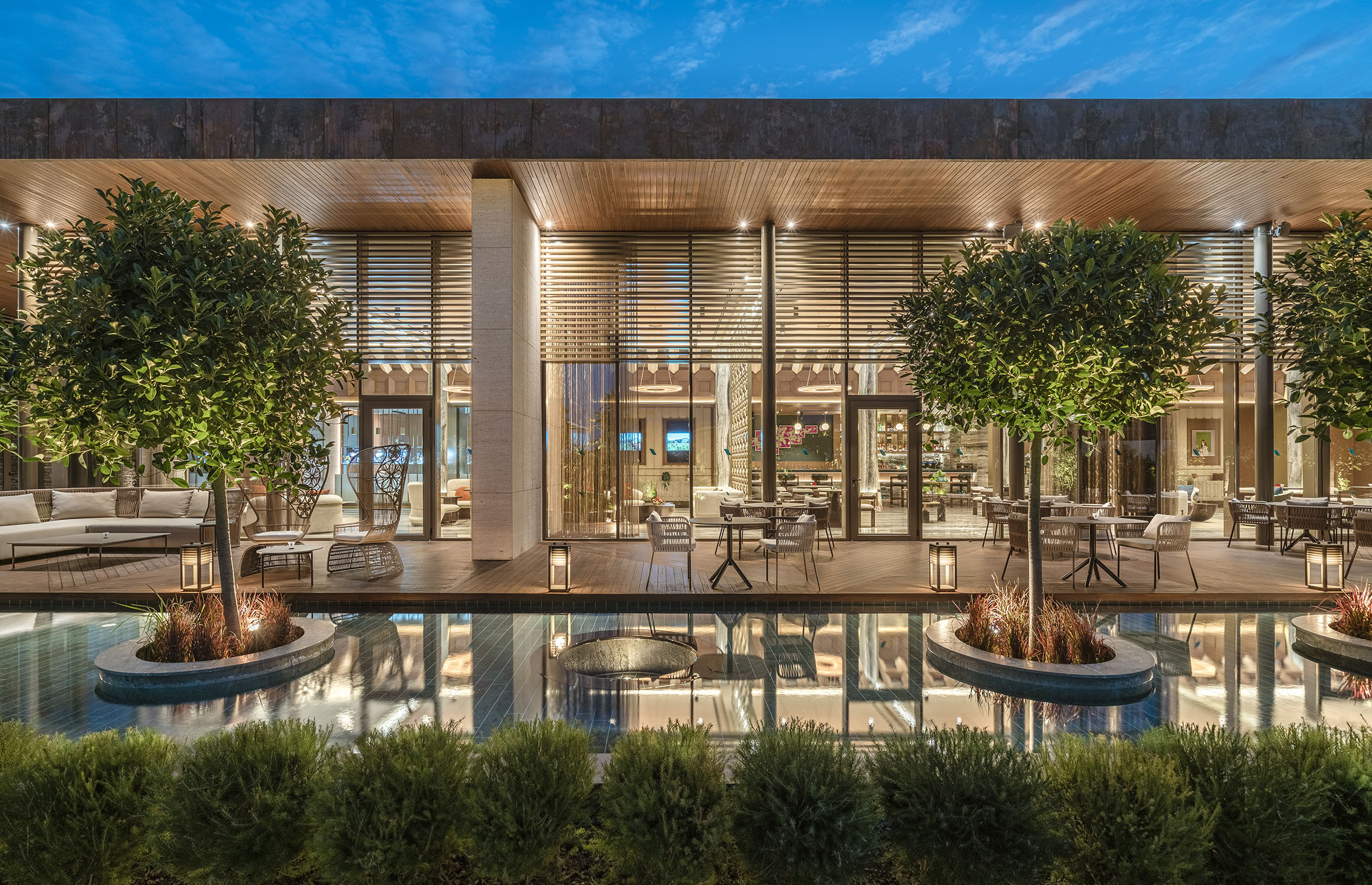 Above and below: Lounge